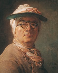 自画像、1775年（紙にパステル）